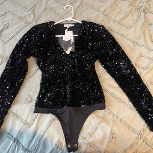Good American sequin dress bodysuit